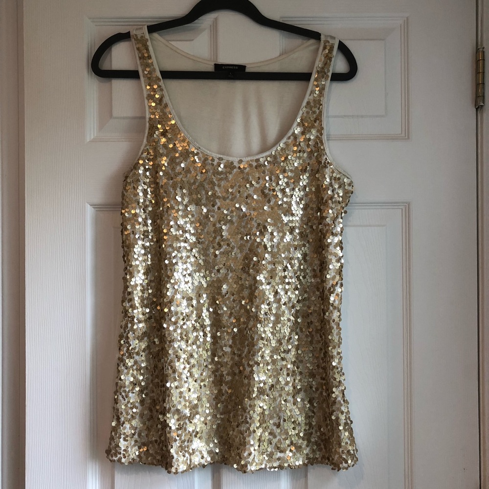Express Size L sequined top